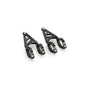 PUIG SET MORSETTI E SUPPORTO PER FARI A LED LUMEN COLORE NERO - COD. 20878N - Diametro: 42-43 cm.