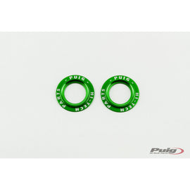PUIG SET RICAMBI IN ALLUMINIO TAMPONI FORCELLA POSTERIORE PHB19 VERDE