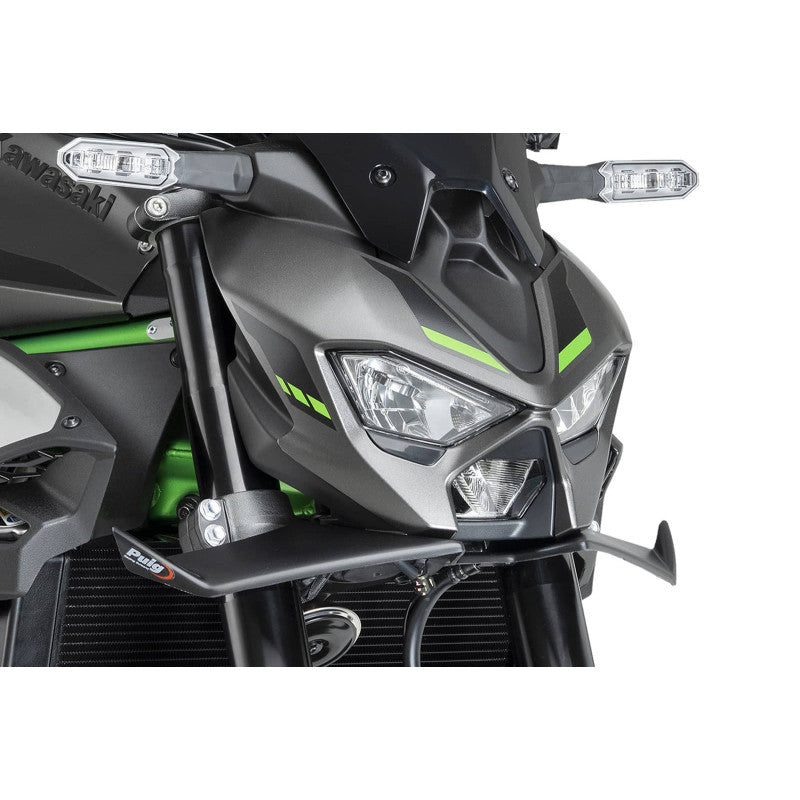 PUIG SPOILER ANTERIORE DOWNFORCE NAKED KAWASAKI Z900 SE 2025 NERO OPACO