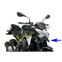 Carica l'immagine nel visualizzatore di Gallery, PUIG SPOILER ANTERIORE DOWNFORCE NAKED PER KAWASAKI Z900 23-24 NERO OPACO