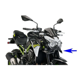 PUIG SPOILER ANTERIORE DOWNFORCE NAKED PER KAWASAKI Z900 23-24 NERO OPACO