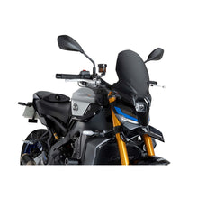 Carica l'immagine nel visualizzatore di Gallery, PUIG SPOILER ANTERIORE DOWNFORCE NAKED YAMAHA MT-09 SP 24-25 NERO