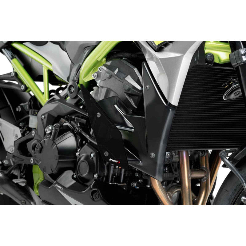 PUIG SPOILER LATERALE DOWNFORCE NAKED KAWASAKI Z900 23-24 NERO