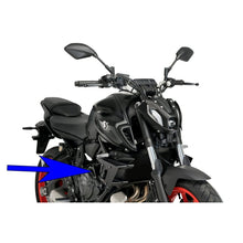 Carica l'immagine nel visualizzatore di Gallery, PUIG SPOILER LATERALE DOWNFORCE NAKED PER YAMAHA MT-07 21-24 NERO