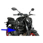 PUIG SPOILER LATERALE DOWNFORCE NAKED PER YAMAHA MT-07 21-24 NERO
