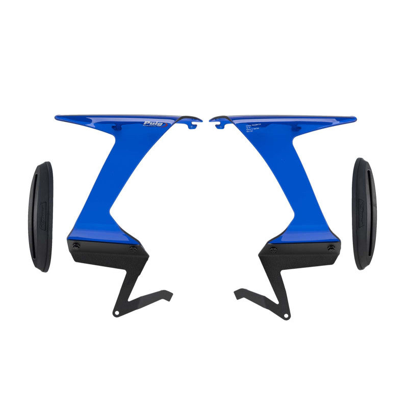 PUIG SPOILER LATERALE DOWNFORCE RACE KAWASAKI ZX-6R NINJA 24-25 BLU