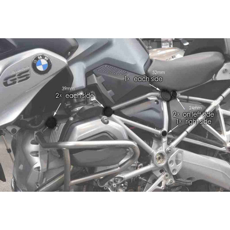 PUIG TAPPI TELAIO PER BMW R1250 GS 21-24 NERO