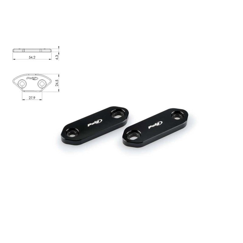 PUIG TAPPO FORO SPECCHIETTO KAWASAKI NINJA 650 20-25 NERO