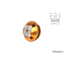 Carica l'immagine nel visualizzatore di Gallery, PUIG TAPPO OLIO MOTORE PER KTM COLORE ORO - COD. 6780O - Filettatura M24x3.