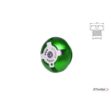 Carica l'immagine nel visualizzatore di Gallery, PUIG TAPPO OLIO MOTORE PER YAMAHA COLORE VERDE - COD. 6781V - Filettatura M20x2.5.