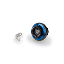 Carica l'immagine nel visualizzatore di Gallery, PUIG TAPPO OLIO MOTORE TRACK PER APRILIA COLORE BLU - COD. 20343A - Filettatura M25x1.5.