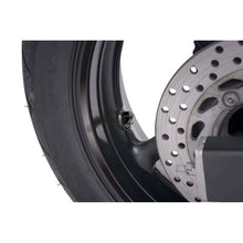 Carica l'immagine nel visualizzatore di Gallery, PUIG VALVOLE A 90 gradi PER PNEUMATICI TUBELESS COLORE NERO - Diametro: 8.3 mm - COD. 8100N