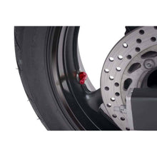 Carica l'immagine nel visualizzatore di Gallery, PUIG VALVOLE A 90 gradi PER PNEUMATICI TUBELESS COLORE ROSSO - Diametro: 8.3 mm - COD. 8100R