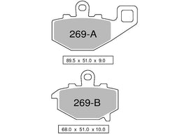 PASTIGLIE OGNIBENE TROFEO KAWASAKI Ninja 1000 SX