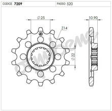 Carica l&#39;immagine nel visualizzatore di Gallery, KIT TRASMISSIONE DID racing  MV AGUSTA Cod. 37A173