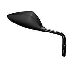 Carica l'immagine nel visualizzatore di Gallery, RACINGBIKE SPECCHIETTO RETROVISORE DESTRO MOD. M2 ASTA 30 NERO OPACO-OFFERTA