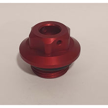 Carica l'immagine nel visualizzatore di Gallery, RACINGBIKE TAPPO OLIO MOTORE COLORE ROSSO - COD. T001R - Filettatura: M22x1.5. - OFFERTA