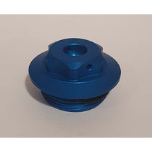 Carica l'immagine nel visualizzatore di Gallery, RACINGBIKE TAPPO OLIO MOTORE PER KAWASAKI COLORE BLU - COD. T003A - Filettatura M30x1.5. - OFFERTA