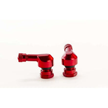 Carica l'immagine nel visualizzatore di Gallery, RACINGBIKE VALVOLE A 90 GRADI PER PNEUMATICI TUBELESS COLORE ROSSO - Diametro: 11.3 mm