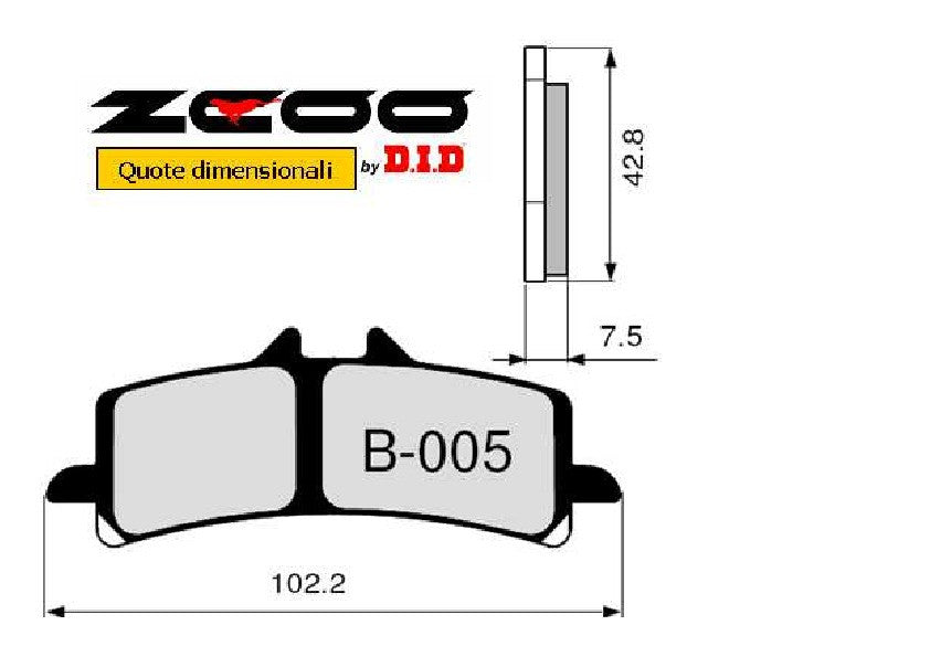 PASTIGLIE OGNIBENE ZCOO DUCATI XDIAVEL 1200S