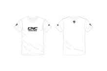Load image into Gallery viewer, T-shirt bianca CNC Racing